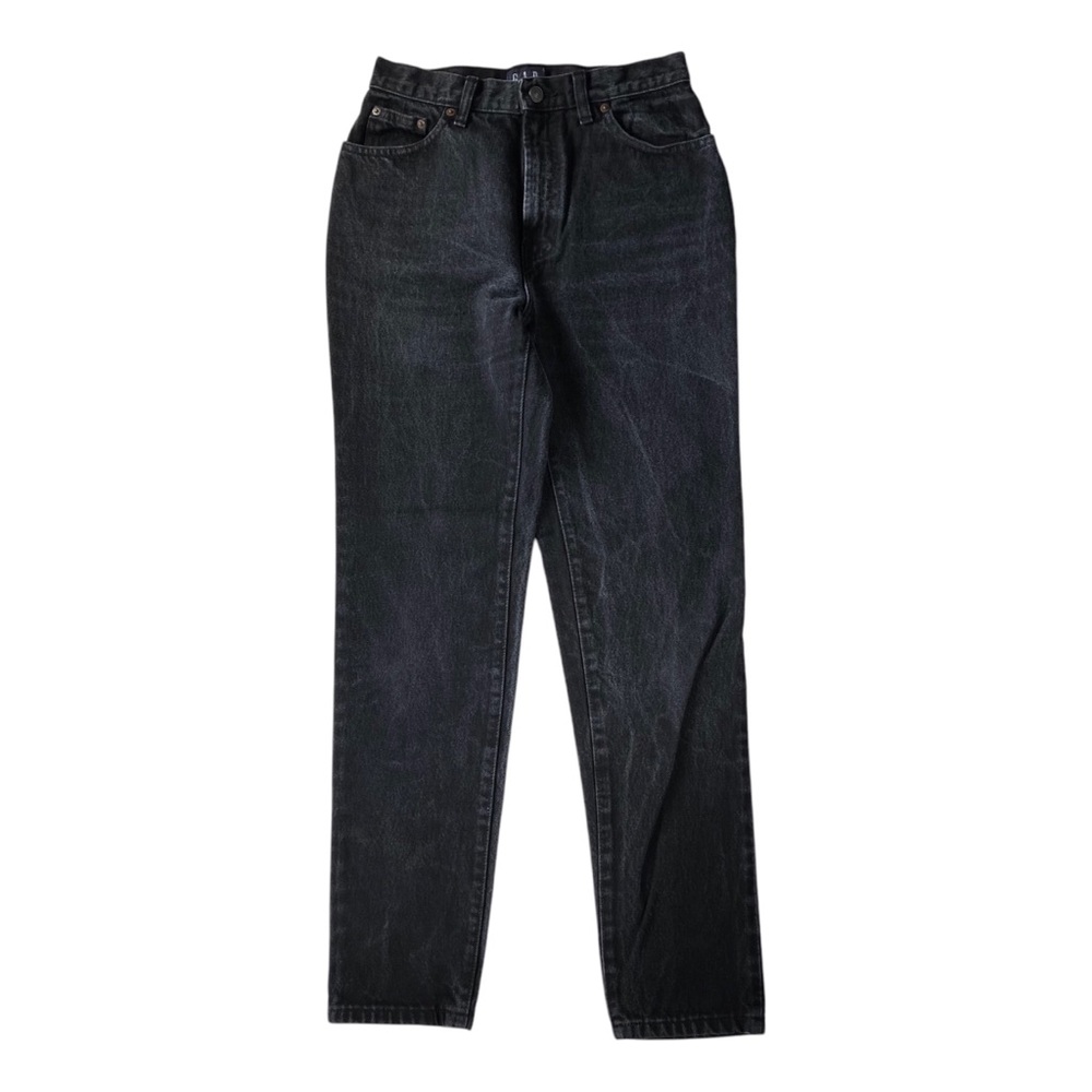 Vintage Gap Jeans Women’s Size 8 100% Cotton High Rise Slim Leg Black Bottoms M
